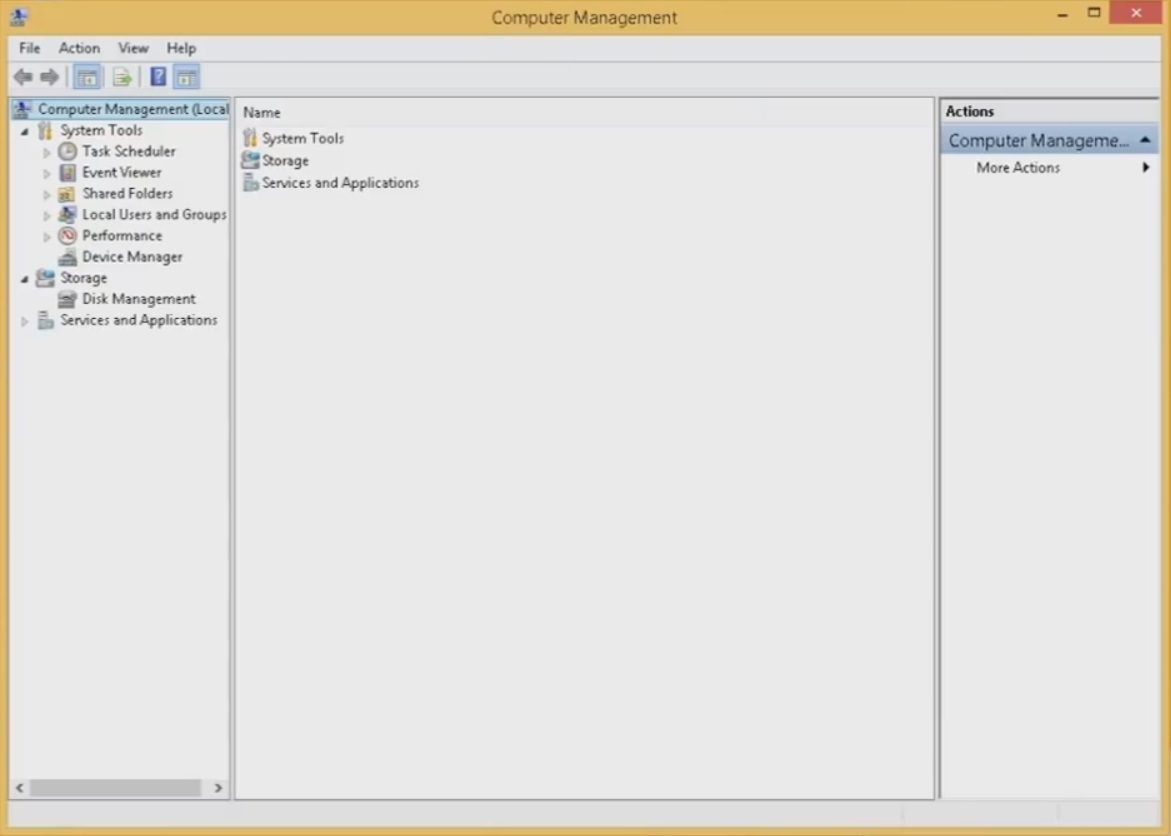 Pantalla del administrador de la computadora