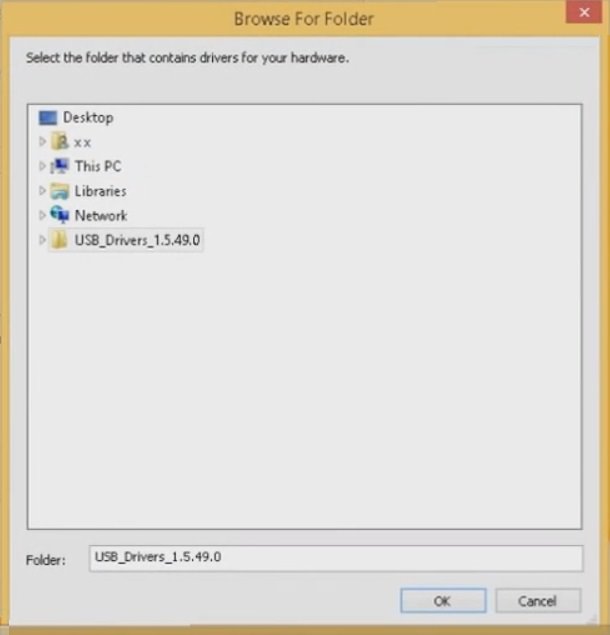 búsqueda de carpetas