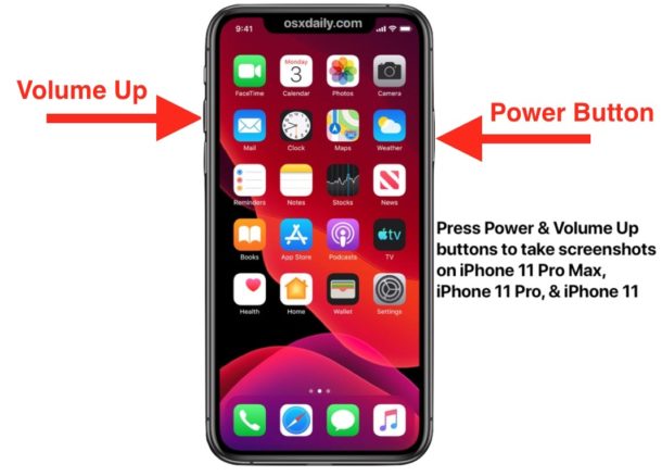 Guía para tomar capturas de pantalla en iPhone 11 Pro Max, iPhone 11