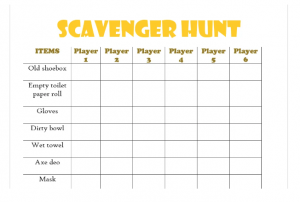 Juega virtualmente Zoom Scavenger Hunt