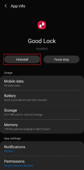 desinstalar la cerradura correcta