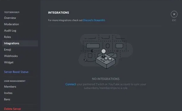 La integración de Discord Twitch no funciona
