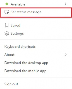 Estado de los equipos de Microsoft