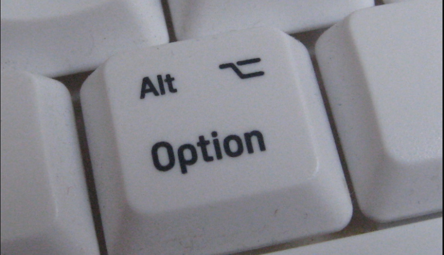 Option Key on Mac