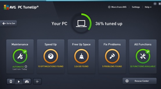 ¿Cómo actualizar AVG TuneUp?