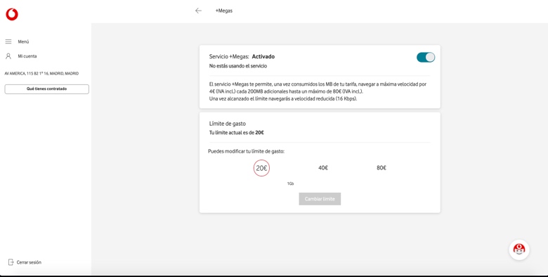 ¿Cómo poner datos ilimitados Vodafone?