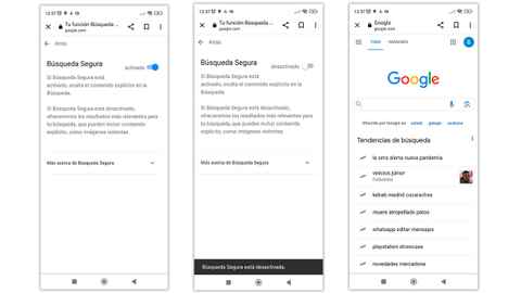 ¿Cómo activar búsqueda segura en el móvil?