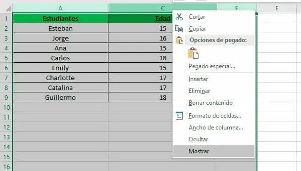 ¿Cómo ocultar celdas con el signo?