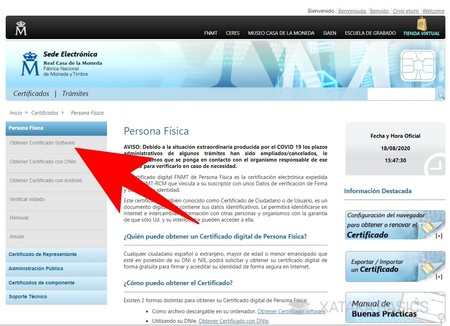 ¿Cómo activar el certificado digital en Google Chrome?