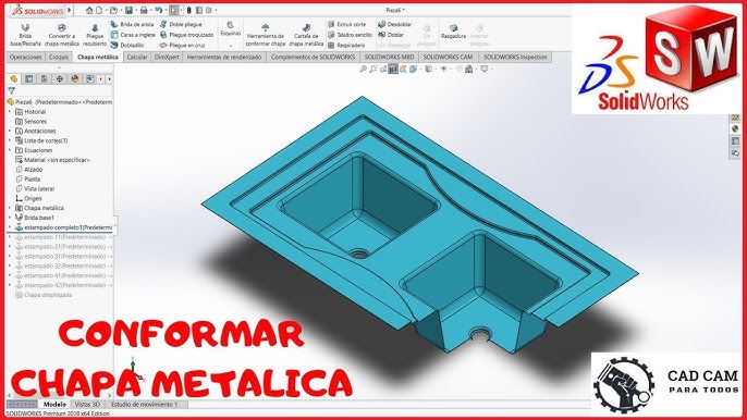 ¿Cómo activar la opción de Chapa metálica en Solidworks?