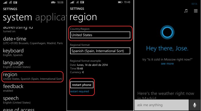 ¿Cómo puedo habilitar Cortana?