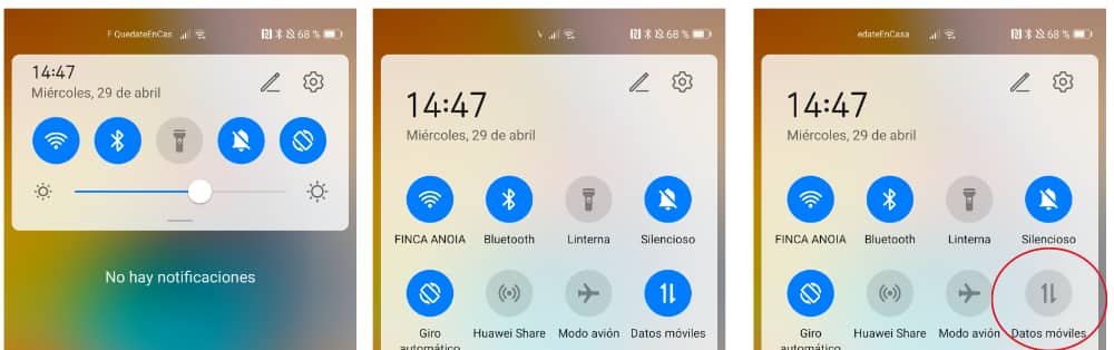¿Cómo activar los Datos móviles en un teléfono Huawei?