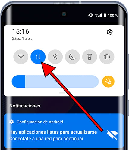 ¿Cómo hacer que los Datos móviles se activan?