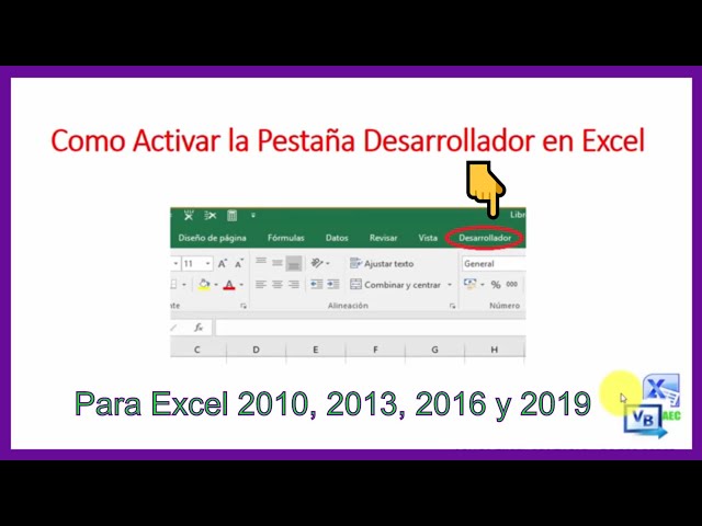 ¿Cuáles son los pasos para activar la ficha Desarrollador?
