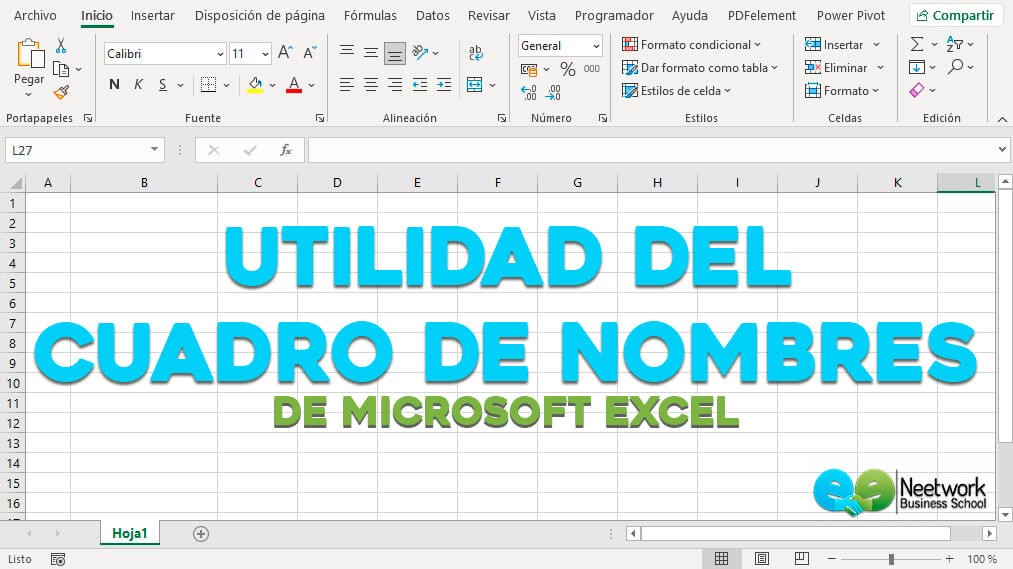 ¿Cómo abrir el cuadro de nombres en Excel?