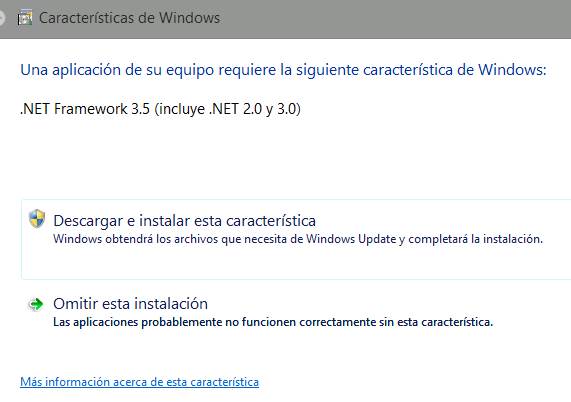 ¿Qué NET Framework debo instalar en Windows 8?