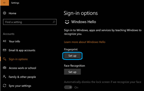 ¿Cómo activar la opción de huella digital?