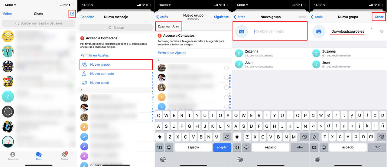 ¿Dónde está el micrófono de Telegram?