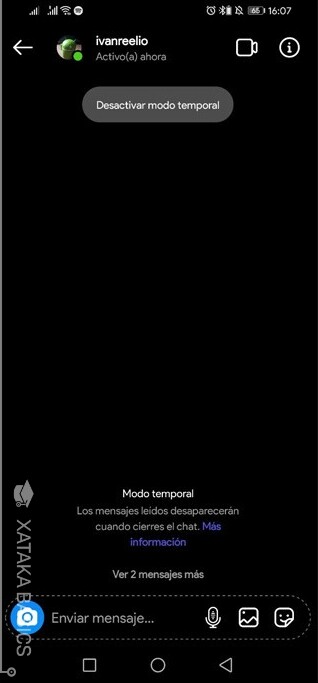 ¿Qué es modo temporal en Instagram?