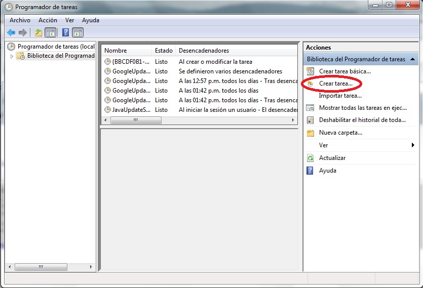 ¿Cómo habilitar el servicio Programador de tareas?