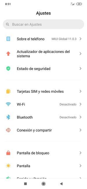 ¿Dónde está la Itinerancia de datos en un Xiaomi?