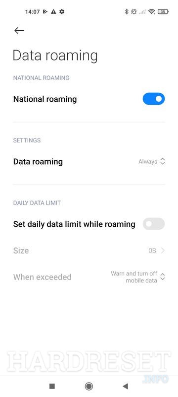 ¿Cómo activar el roaming de datos?
