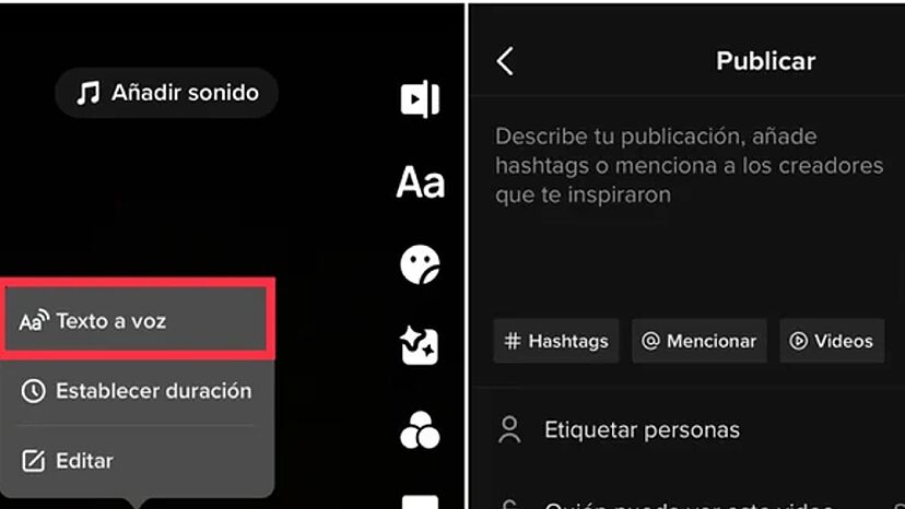 ¿Dónde está el audio de TikTok?