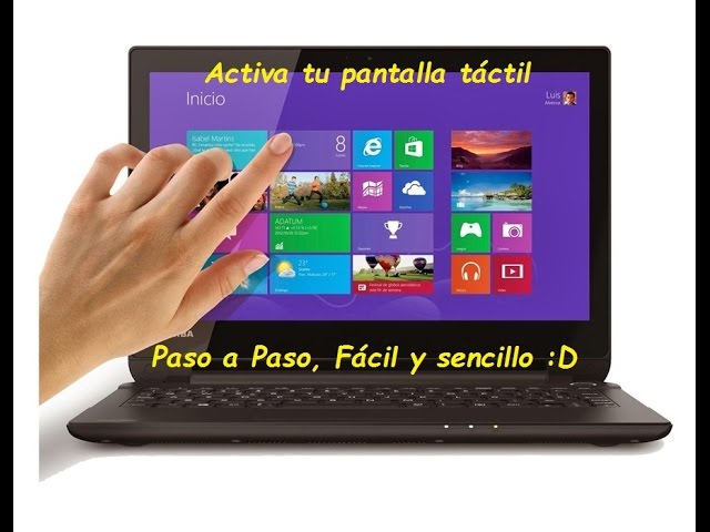 ¿Cómo hacer para que funcione el mouse táctil?