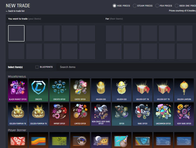 ¿Qué hay que hacer para tradear en Rocket League?