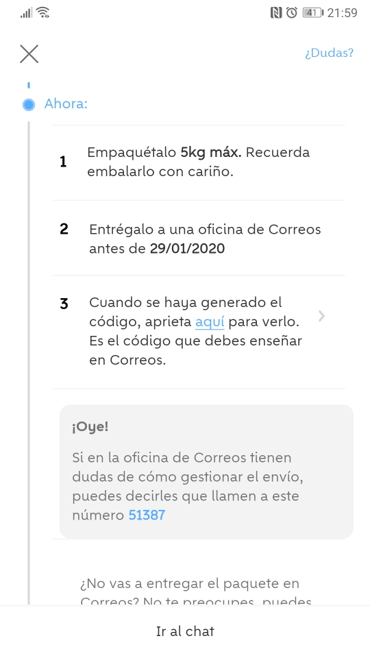 ¿Cómo enviar por Seur en Wallapop?