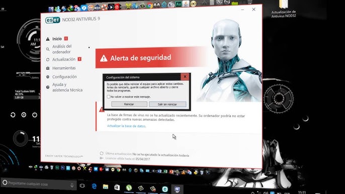 ¿Cómo hago para Actualizar mi antivirus Eset NOD32 gratis?