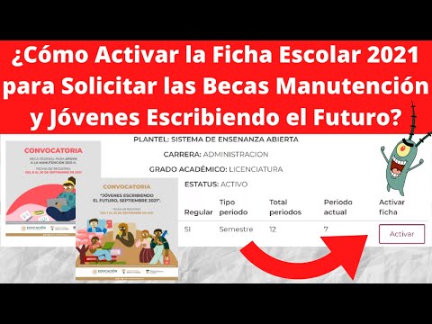 ¿Quién activa la ficha escolar en subes?