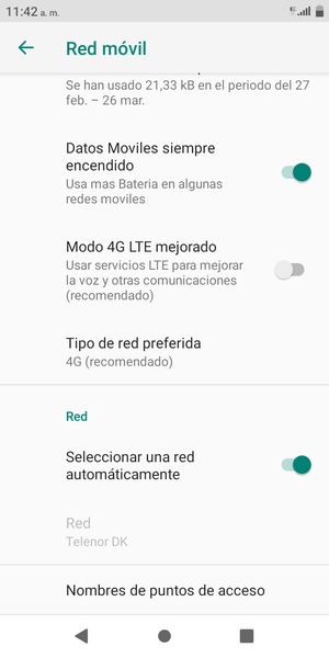 ¿Cómo activar los datos móviles en un Blu?