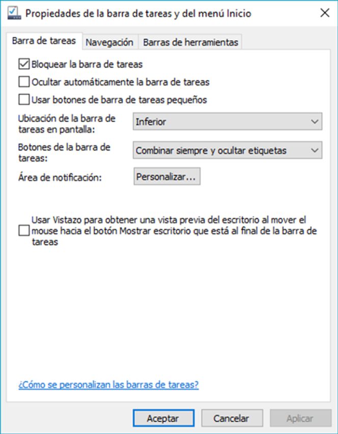 ¿Qué hacer si no me aparece la barra de tareas?