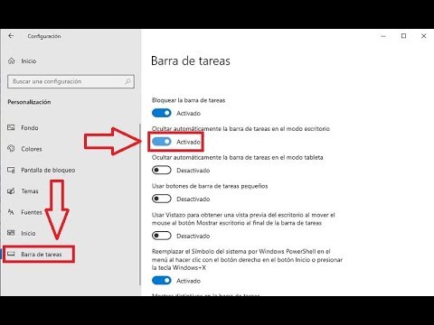 ¿Cómo hacer aparecer la barra de inicio?