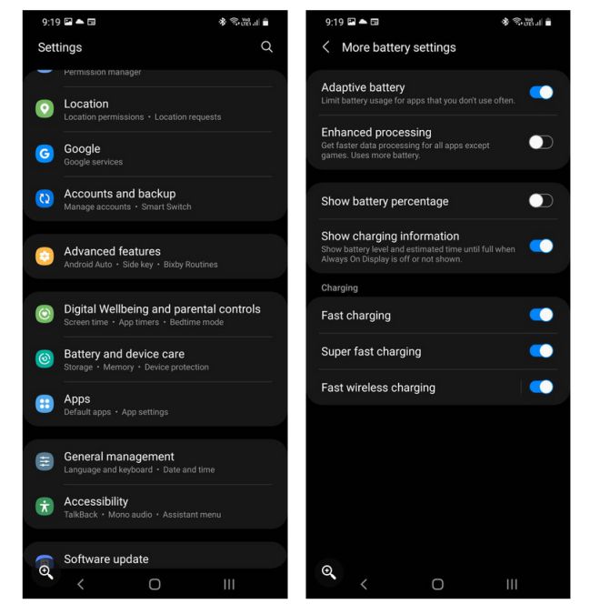 ¿Cómo activar la carga rapida de mi Samsung?