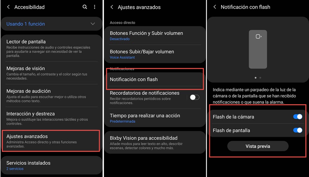¿Cómo configurar el LED de notificaciones?