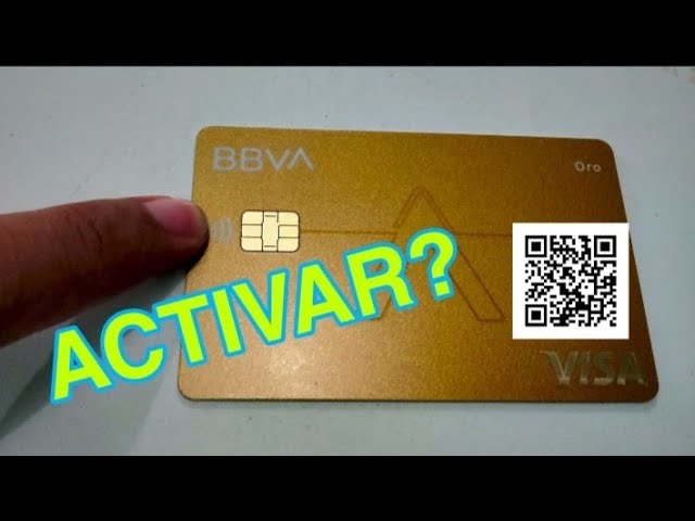 ¿Cómo activar tarjeta de crédito BBVA desde la app?