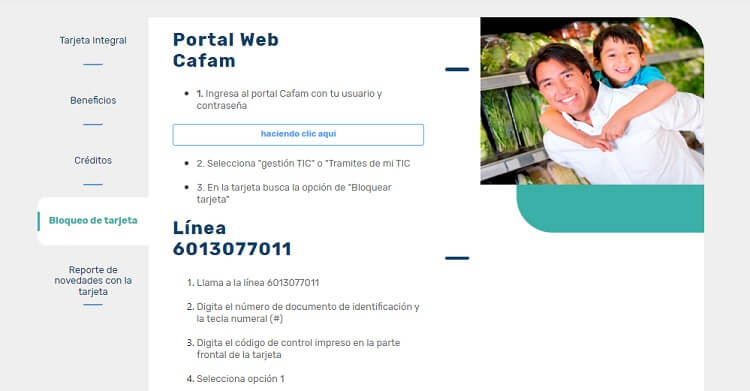 ¿Cómo saber el saldo de mi tarjeta Integral Cafam?