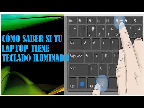 ¿Cómo saber si el teclado de mi laptop tiene luz?