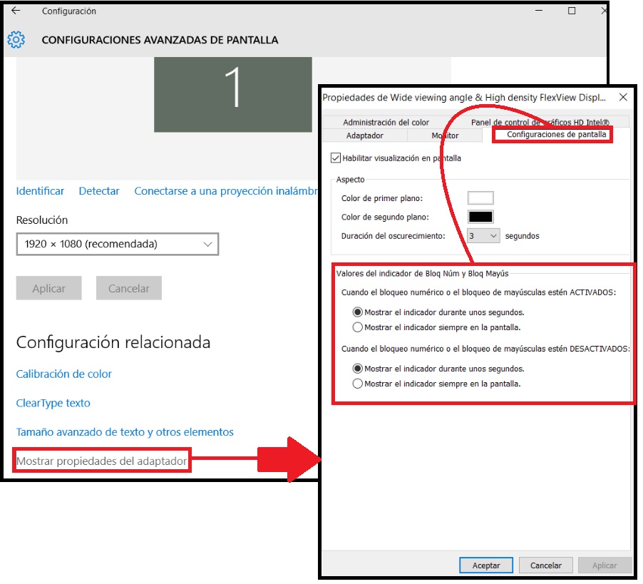 ¿Cómo hago para saber si está activado el teclado de mayúscula?