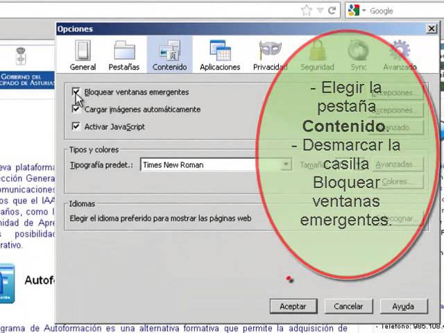 ¿Cómo habilitar las ventanas emergentes?