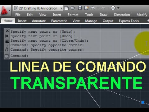 ¿Cuando escribo un comando en AutoCAD no aparece?
