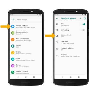 ¿Cómo activar los datos móviles en un Motorola g20?