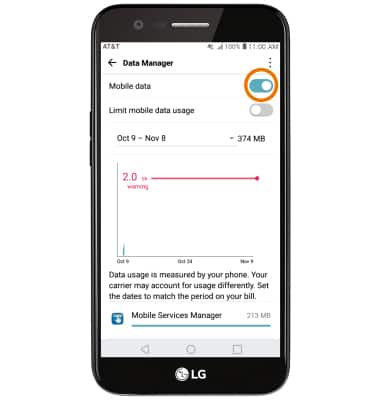 ¿Cómo puedo hacer para activar los datos móviles?