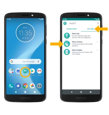 ¿Cuál es el botón de acción en Motorola?