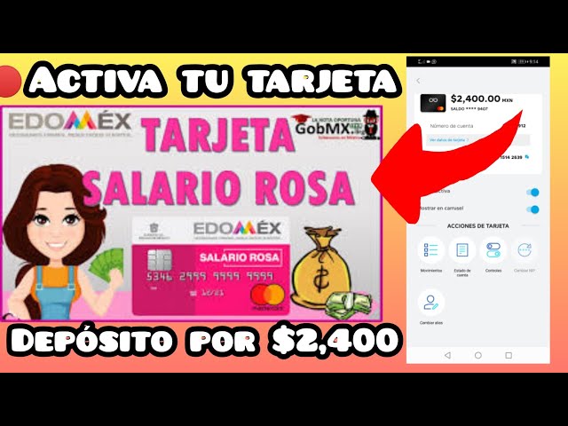 ¿Cómo se activa la tarjeta rosa?
