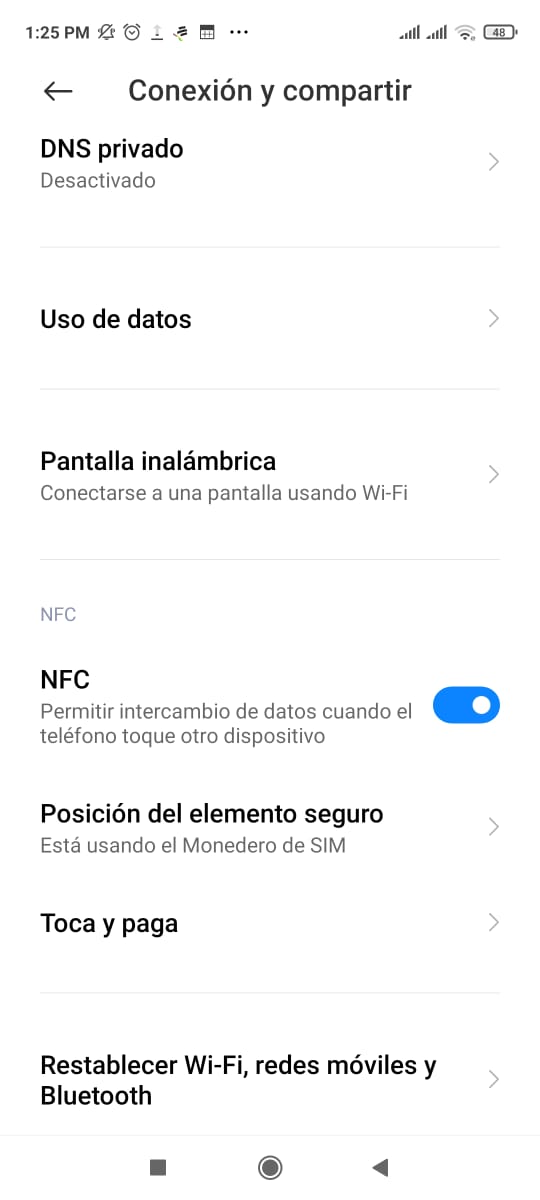 ¿Cómo se activa el NFC?