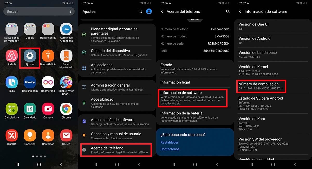 ¿Cómo se activa la opción de desarrollador?