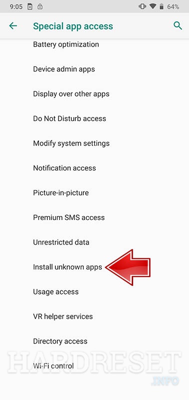 ¿Cómo activar la opción de orígenes desconocidos?